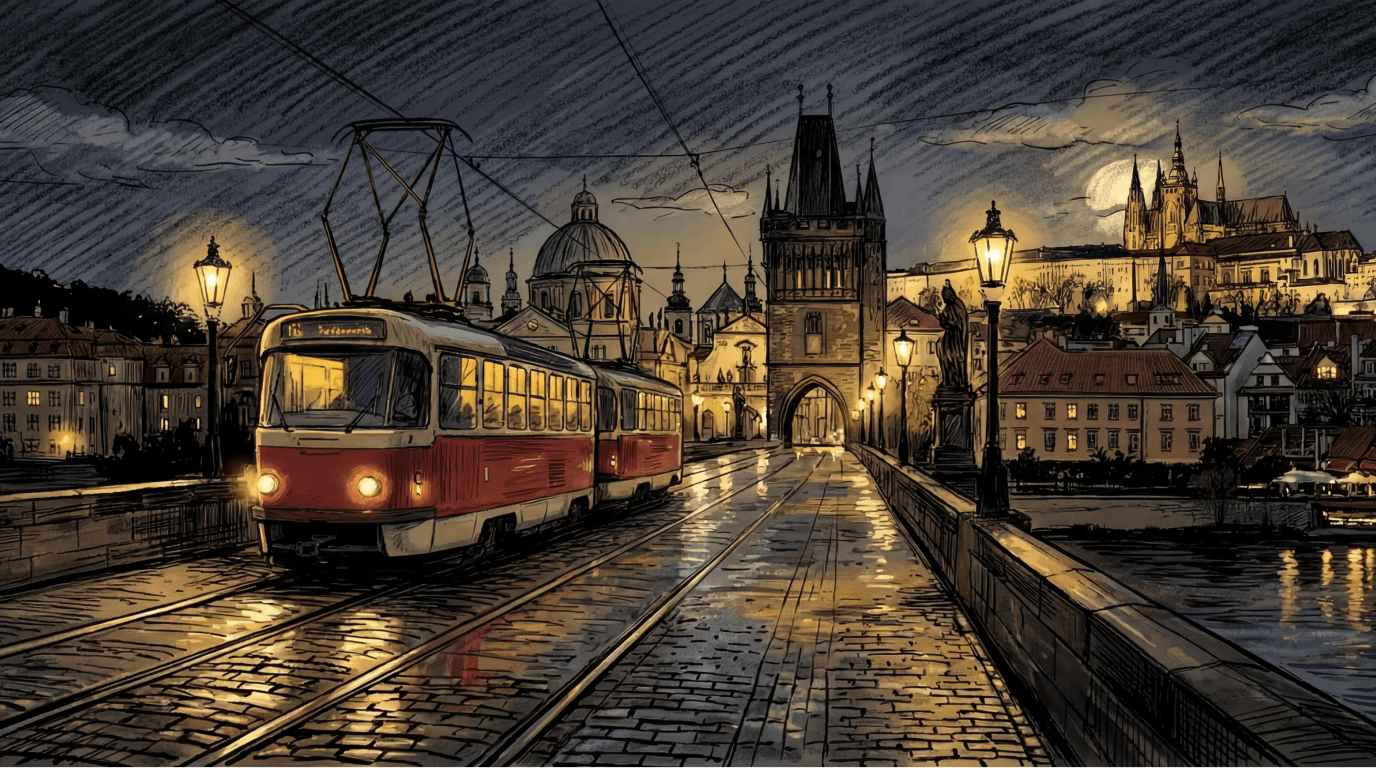 Tramoji aplikace na iPhone zobrazující odjezdy MHD